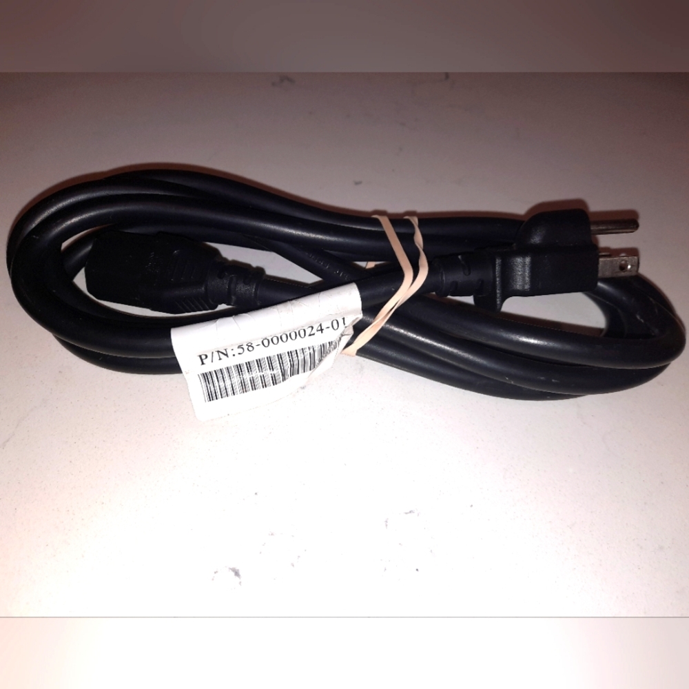 Computer power cord black 6 ft